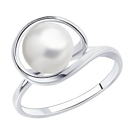Кольцо SOKOLOV - Серебро 925, Жемчуг культивированный (арт. 94013380)