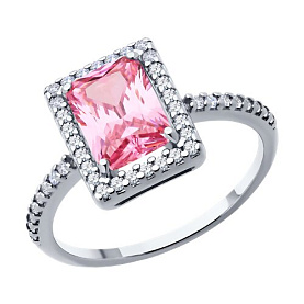 Кольцо SOKOLOV - Серебро 925, Фианит (арт. 94014210)