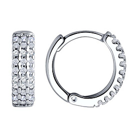 Серьги SOKOLOV - Серебро 925, Фианит (арт. 94026691)