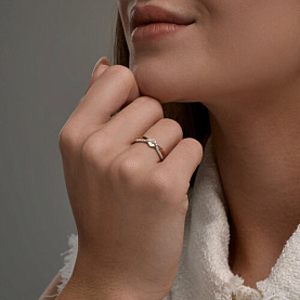 Кольцо Diamant - Золото 585, Фианит (арт. 51-110-01380-1)