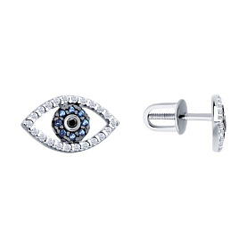 Серьги Diamant - Серебро 925, Фианит (арт. 94-122-02190-1)