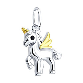 Подвеска SOKOLOV - Серебро 925, Фианит (арт. 94033346)