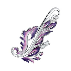 Брошь Talant - Серебро 925, Фианит, Эмаль (арт. 60-79-0001-12873)