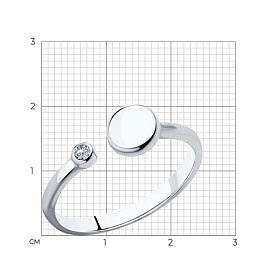 Кольцо SOKOLOV - Серебро 925, Фианит (арт. 94012736)