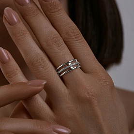 Кольцо SOKOLOV - Серебро 925, Фианит (арт. 94013878)