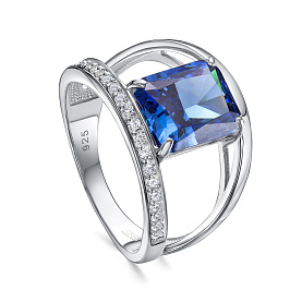 Кольцо Кабаровских - Серебро 925, Бриллианит, Фианит (арт. 11-768-12500)