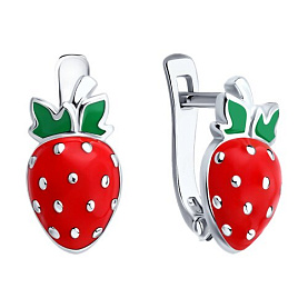 Серьги SOKOLOV - Серебро 925, Эмаль (арт. 94027078)