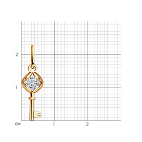 Подвеска SOKOLOV - Серебро 925, Фианит (арт. 93030531)
