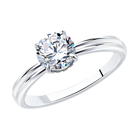 Кольцо SOKOLOV - Серебро 925, Фианит (арт. 94012810)