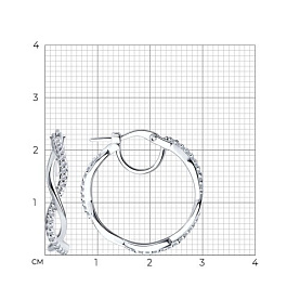 Серьги SOKOLOV - Серебро 925, Фианит (арт. 94025822)