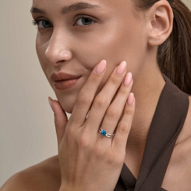 Кольцо Diamant - Серебро 925, Кристалл (арт. 94-110-00244-2)