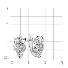 Серьги Talant - Серебро 925, Фианит (арт. 13-72-0001-27129)