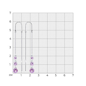 Серьги SOKOLOV - Серебро 925, Аметист (арт. 92022167)