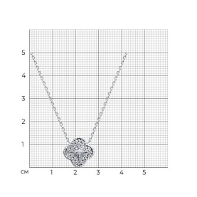 Колье SOKOLOV - Серебро 925, Фианит (арт. 94071509)