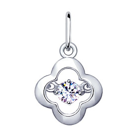 Подвеска SOKOLOV - Серебро 925, Фианит (арт. 94032107)