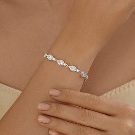 Браслет SOKOLOV - Серебро 925, Фианит (арт. 94051034)