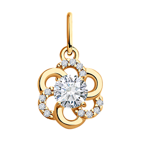 Подвеска SOKOLOV - Серебро 925, Фианит (арт. 93030283)