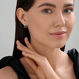 Серьги Diamant - Серебро 925 (арт. 95-122-02293-1)