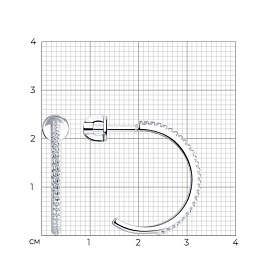 Серьги SOKOLOV - Серебро 925, Фианит (арт. 94024131)