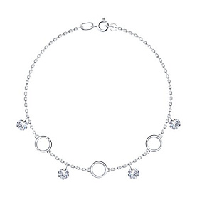 Браслет SOKOLOV - Серебро 925, Фианит (арт. 94050928)