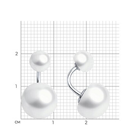 Серьги SOKOLOV - Серебро 925, Жемчуг культивированный (арт. 92023027)