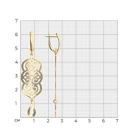 Серьги Diamant - Серебро 925 (арт. 93-121-02025-1)