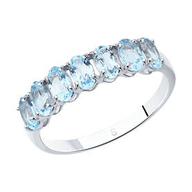 Кольцо SOKOLOV - Серебро 925, Топаз (арт. 92010892)