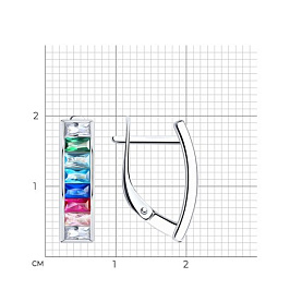 Серьги SOKOLOV - Серебро 925, Фианит (арт. 94024329)