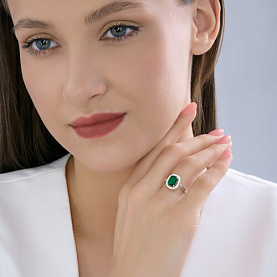 Кольцо SOKOLOV - Серебро 925, Фианит (арт. 94014491-91)