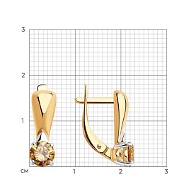 Серьги Diamant - Серебро 925, Фианит (арт. 93-120-01548-2)