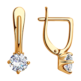 Серьги SOKOLOV - Серебро 925, Фианит (арт. 93020907)