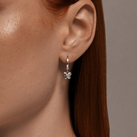 Серьги SOKOLOV - Серебро 925, Фианит (арт. 94026676)