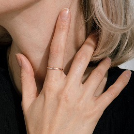 Кольцо ЮФ Династия - Золото 585, Фианит (арт. 000581-1102)