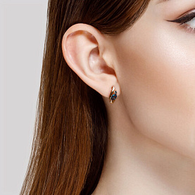 Серьги SOKOLOV - Золото 375, Топаз лондон (арт. 37725411)