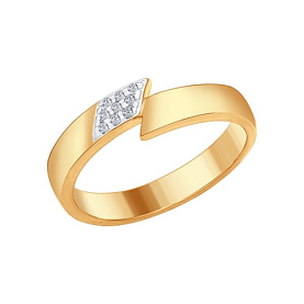 Кольцо SOKOLOV - Серебро 925, Фианит (арт. 93010566)