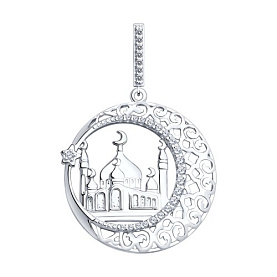 Подвеска SOKOLOV - Серебро 925, Фианит (арт. 94031221)