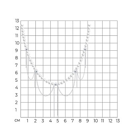Колье Diamant - Серебро 925, Жемчуг имитация (арт. 94071368)