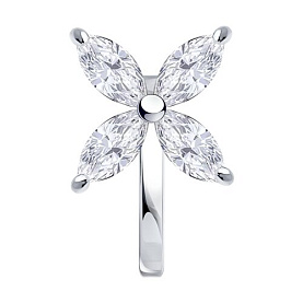 Серьга SOKOLOV - Серебро 925, Фианит (арт. 94170391)