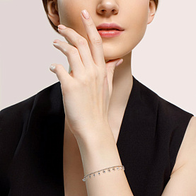 Браслет SOKOLOV - Серебро 925, Фианит (арт. 94050623)