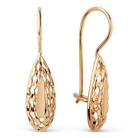 Серьги ЮФ Династия - Золото 375 (арт. 026032-5010)