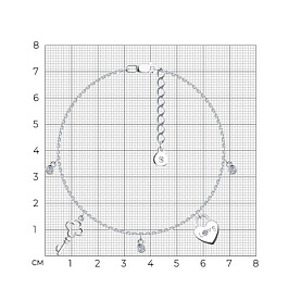 Браслет SOKOLOV - Серебро 925, Фианит (арт. 94050581)