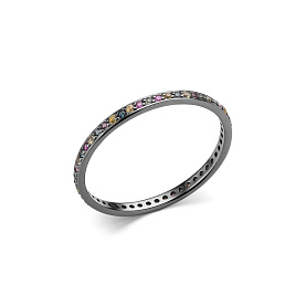 Кольцо Дар - Серебро 925, Синтетический сапфир (арт. К-2302чр11151)