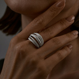 Кольцо SOKOLOV - Серебро 925, Фианит (арт. 94013853)