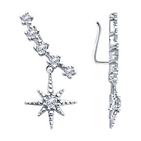 Серьги SOKOLOV - Серебро 925, Фианит (арт. 94025933)