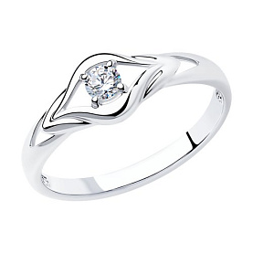 Кольцо SOKOLOV - Серебро 925, Фианит (арт. 94011586)