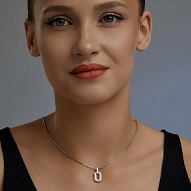 Подвеска SOKOLOV - Серебро 925, Фианит (арт. 94033388)