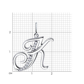 Подвеска Diamant - Серебро 925, Фианит (арт. 94-130-01373-1)