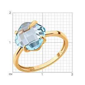 Кольцо SOKOLOV - Золото 585, Топаз (арт. 717461)
