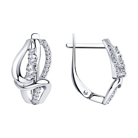 Серьги Diamant - Серебро 925, Фианит (арт. 94-120-00759-1)