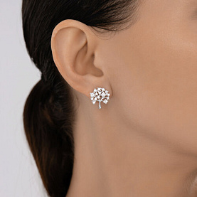 Серьги SOKOLOV - Серебро 925, Фианит (арт. 94027075)
